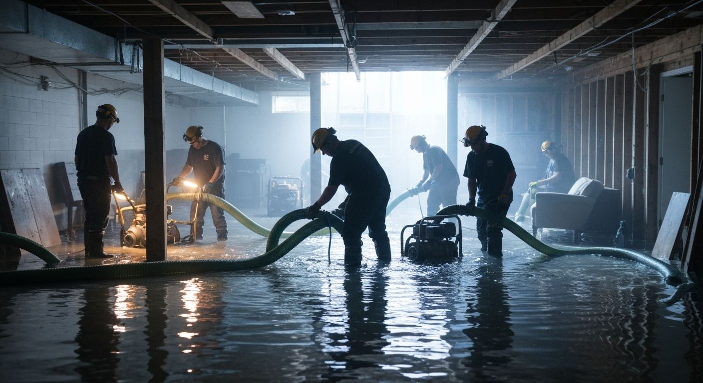 Emergency water extraction in Marshall — 24/7 service
