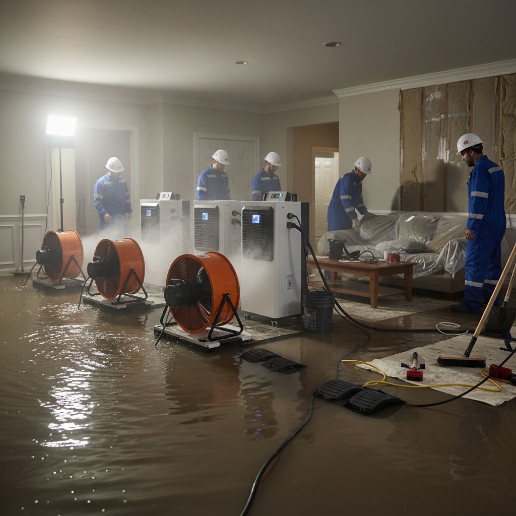 Flooded basement cleanup in Smithfield, PA