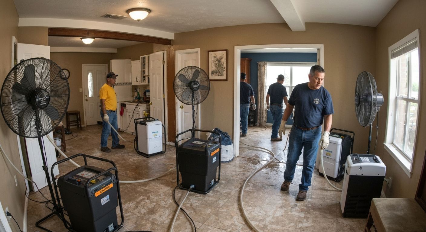 Water damage repair in progress — McKees Rocks PA