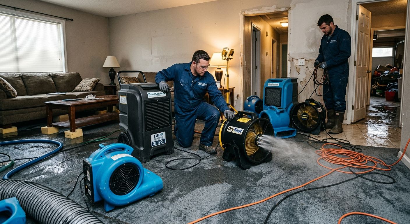 Flooded basement cleanup in Folcroft, PA