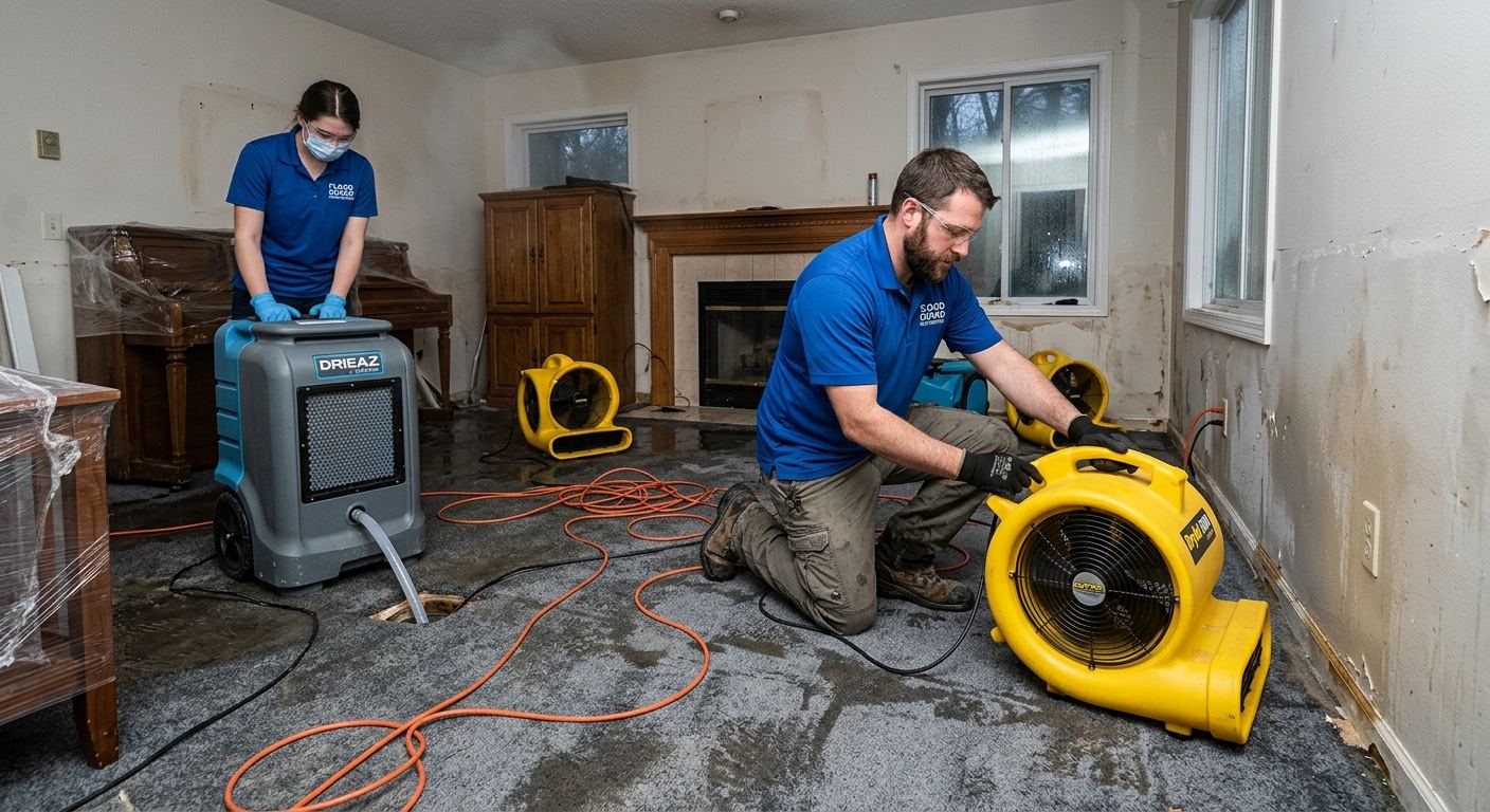Water damage restoration technician in Greene, Pennsylvania