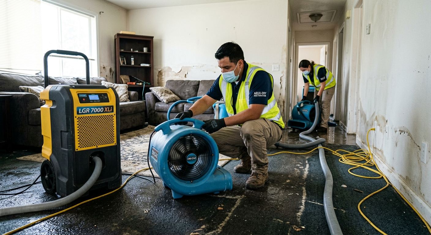 Flooded basement cleanup in Perkiomen, PA