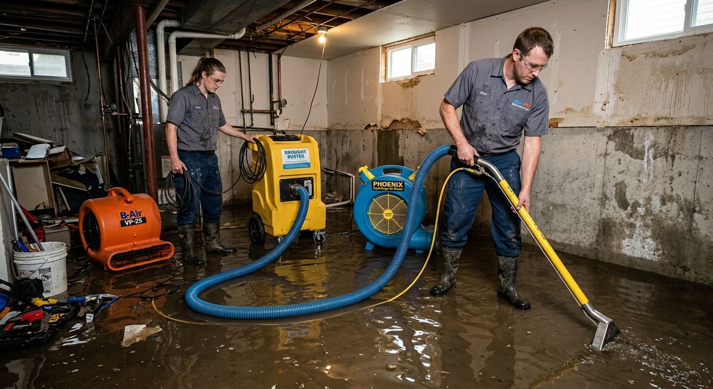 Water damage repair in progress — Center PA
