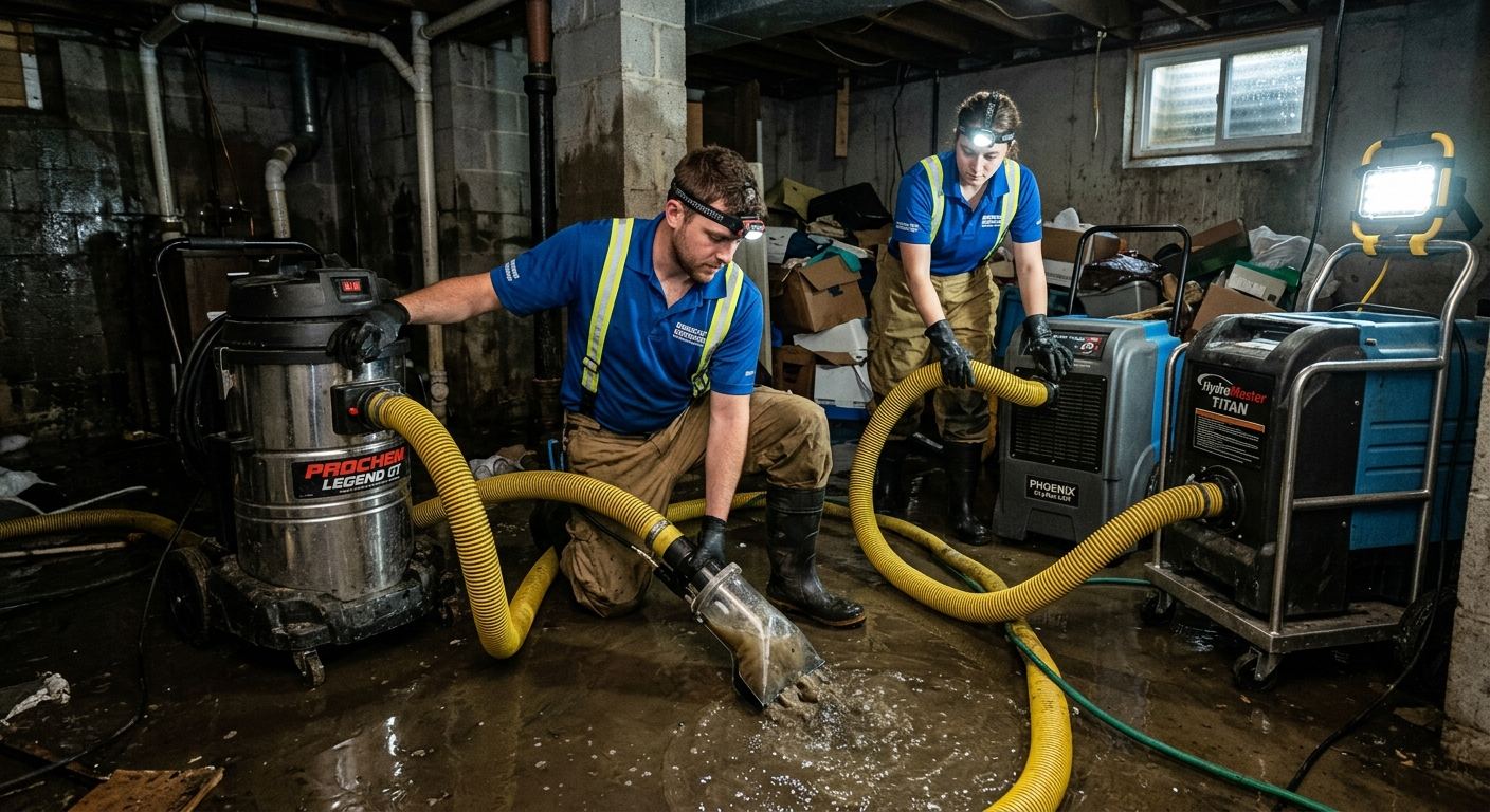 Water damage repair in progress — Wright PA