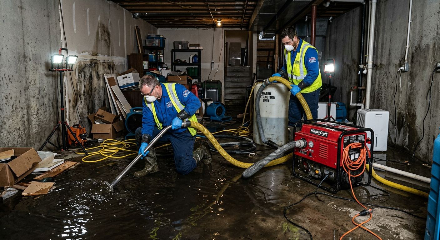 Water damage repair in progress — Pequea PA