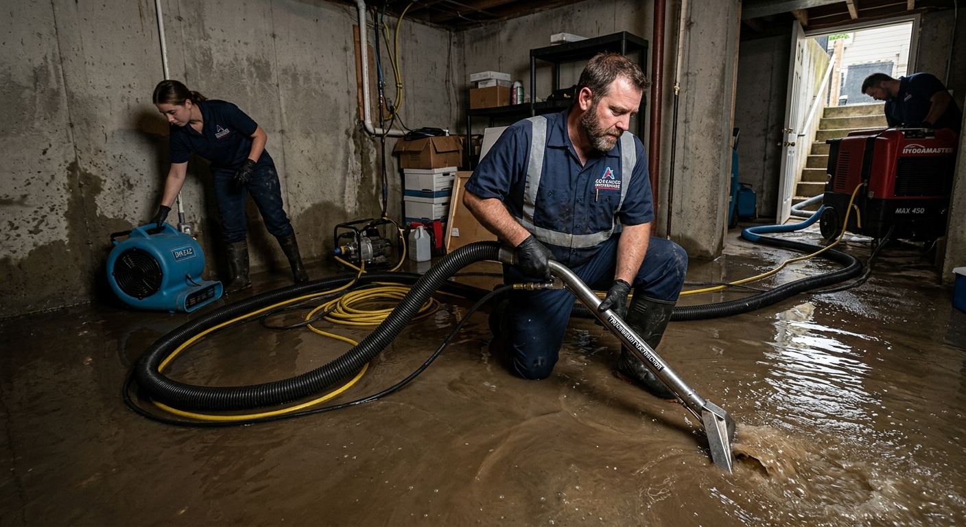 Water damage repair in progress — Tyrone PA