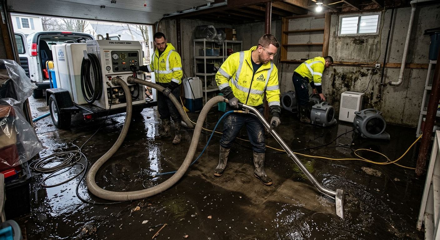 Water damage restoration technician in Wilson, Pennsylvania
