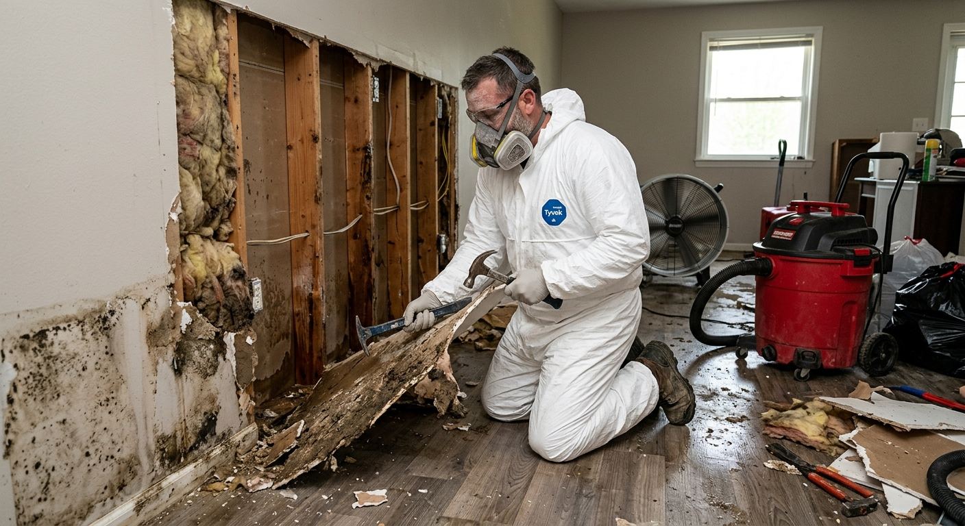 Flooded basement cleanup in Upper Yoder, PA