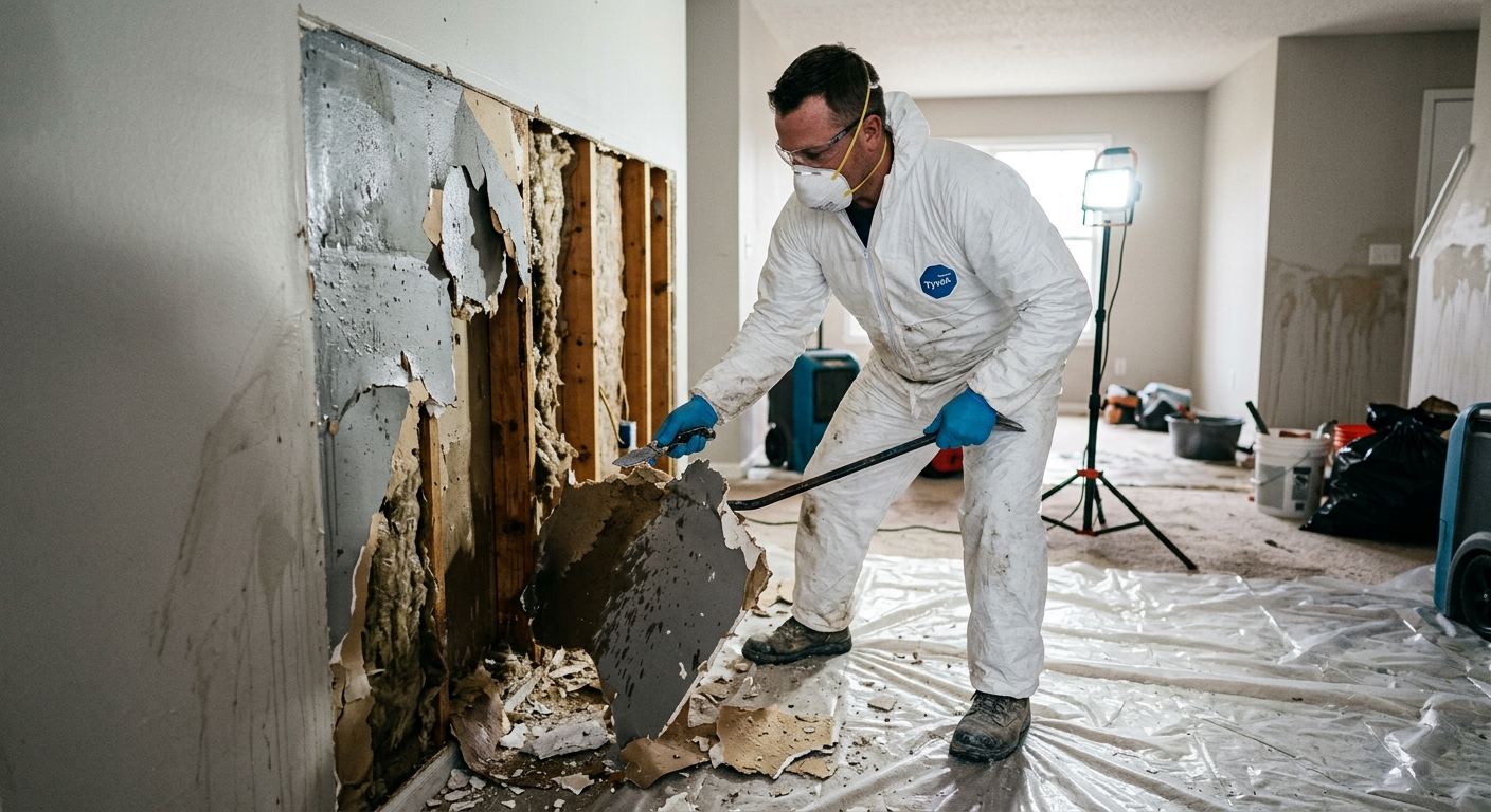 Flooded basement cleanup in Middletown, PA