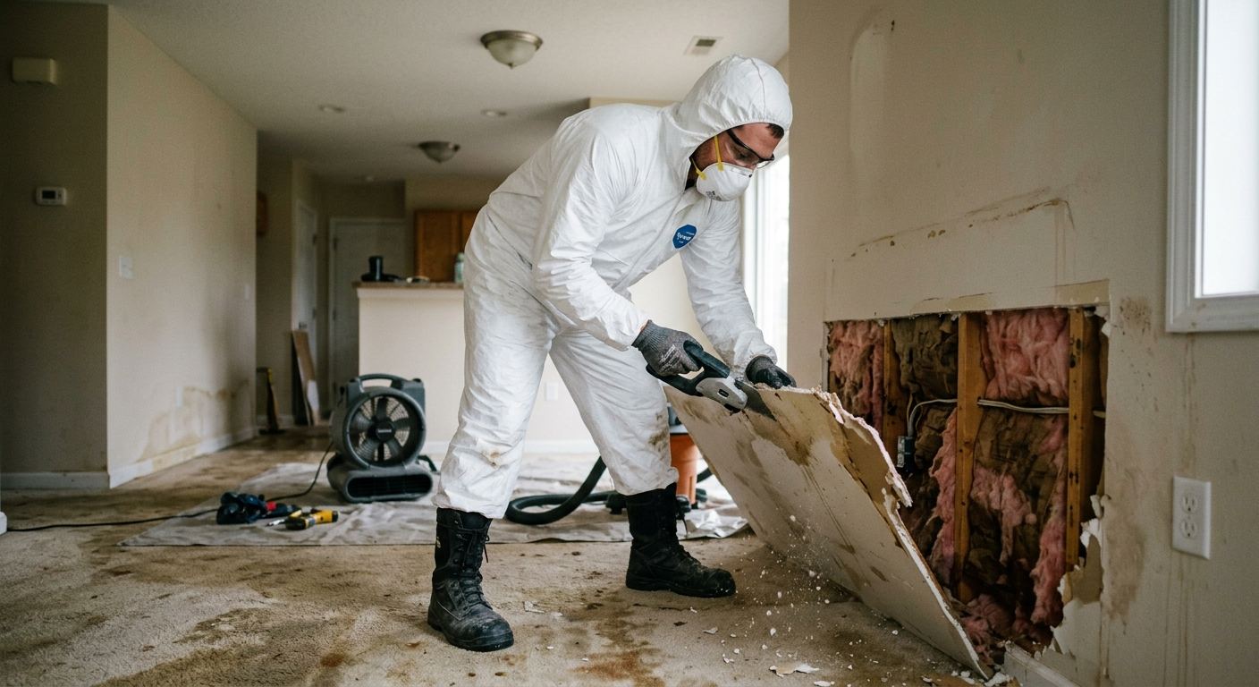 Water damage restoration technician in Antis, Pennsylvania