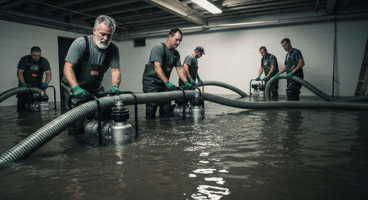 Emergency water extraction in North Coventry — 24/7 service